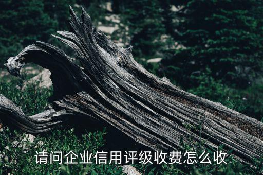 請問企業(yè)信用評級收費(fèi)怎么收